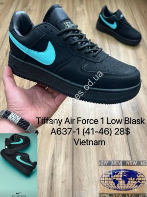 Мужские кроссовки Nike Tiffany Air Force 1 Low Blask A637-1 MX Мужские кроссовки Nike Tiffany Air Force 1 Low Blask A637-1 MX