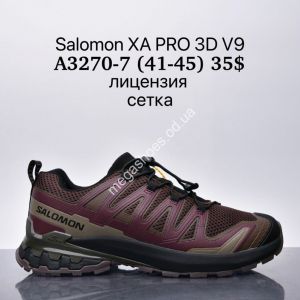 Мужские кроссовки Salomon XA PRO 3D V9 лицензия, сетка A3270-7 SU
