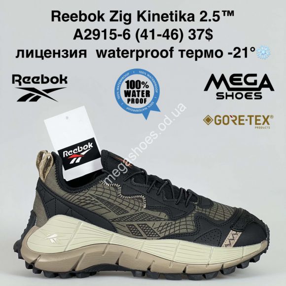 Мужская обувь - Мужские кроссовки Reebok Zig Kinetica 2.5™ лицензия waterproof термо -21° A2915-6 BH - купить оптом в Одессе