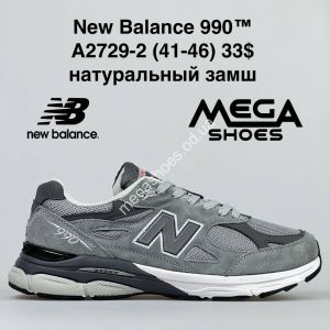 Мужские кроссовки New Balance 990 A2729-2 BH