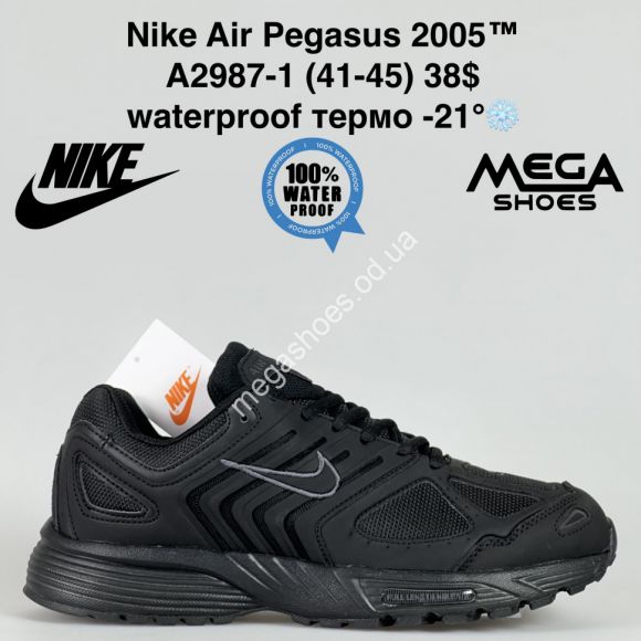 Мужская обувь - Мужские кроссовки Nike Air Pegasus 2005™ waterproof термо -21° A2987-1 SU - купить оптом в Одессе