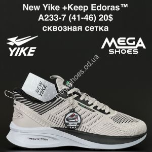 Мужские кроссовки New Yike +Keep Edoras™ сквозная сетка A233-7 AN Мужские кроссовки New Yike +Keep Edoras™ сквозная сетка A233-7 AN