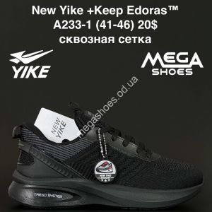 Мужские кроссовки New Yike +Keep Edoras™ сквозная сетка A233-1 AN Мужские кроссовки New Yike +Keep Edoras™ сквозная сетка A233-1 AN