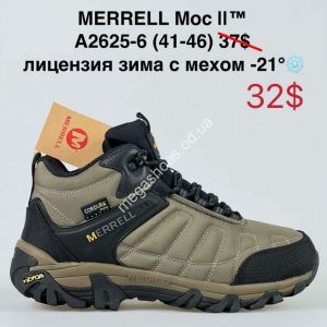 Мужские кроссовки лицензия зима с мехом Merrell Moc II ™ A2625-6 BH