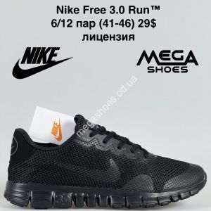 Мужские кроссовки Nike Free 3.0 Run™ лицензия Black GS Мужские кроссовки Nike Free 3.0 Run™ лицензия Black GS