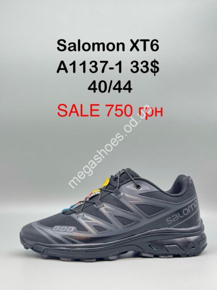 Мужская обувь - Мужские кроссовки Salomon XT6 A1137-1 FL - купить оптом в Одессе