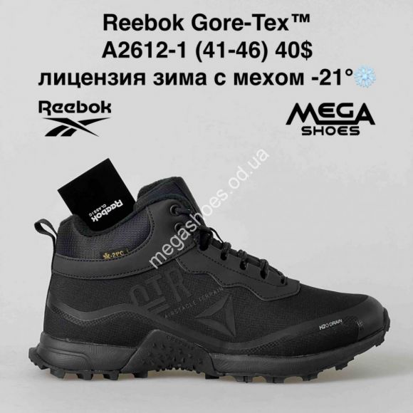 Мужская обувь - Мужские кроссовки зима лицензия Reebok Gore-Tex™ A2612-1 BH - купить оптом в Одессе