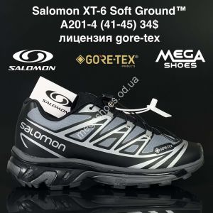 Мужские кроссовки Salomon XT-6 Soft Ground™ лицензия, gore-tex A201-4 ZS