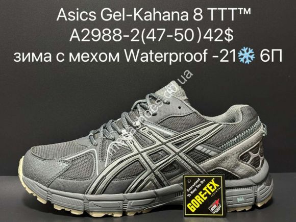 Мужская обувь - Мужские кроссовки Asics Gel-Kahana 8™ великаны waterproof зима с мехом -21° A2988-2 SU - купить оптом в Одессе