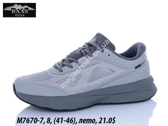 Мужская обувь - Мужские кроссовки Baas лето M7670-7 VS - купить оптом в Одессе