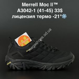 Мужские кроссовки Merrell Moc II термо A3042-1 AN