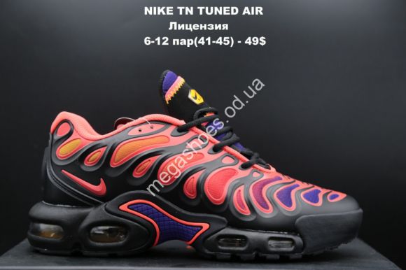 Мужская обувь - Мужские кроссовки лицензия NIKE TN TUNED AIR Red/Black LV - купить оптом в Одессе