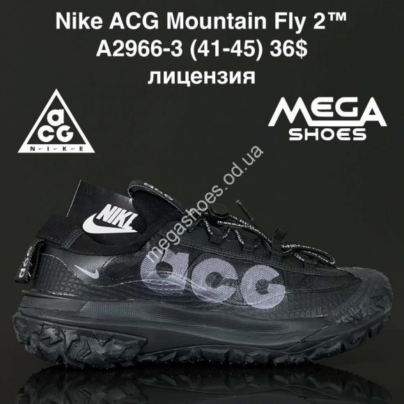 Мужская обувь - Мужские кроссовки Nike ACG Mountain Fly 2™ лицензия A2966-3 ZS - купить оптом в Одессе