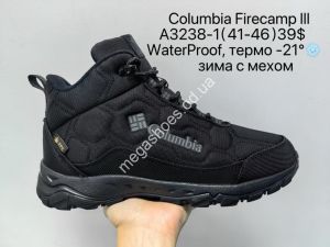 Мужские кроссовки Columbia Firecamp II Waterproof, термо -21°, зима с мехом A3238-1 SU