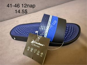Мужские шлепанцы Rider Blue/Black FL