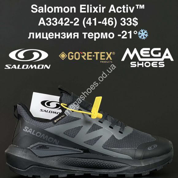 Мужская обувь - Мужские кроссовки Salomon Elixir Activ™ лицензия, термо -21° A3342-2 AN - купить оптом в Одессе