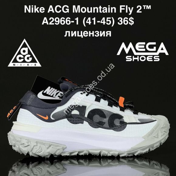 Мужская обувь - Мужские кроссовки Nike ACG Mountain Fly 2™ лицензия A2966-1 ZS - купить оптом в Одессе