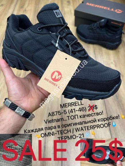 Мужская обувь - Мужские кроссовки Merrell Waterproof термо A875-5 MX - купить оптом в Одессе