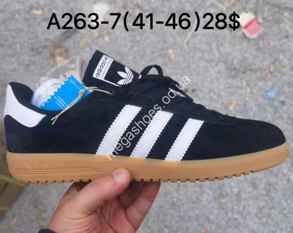 Мужская обувь - Мужские кроссовки Adidas Brmd™ лицензия, натуральный замш A263-7 ZS - купить оптом в Одессе