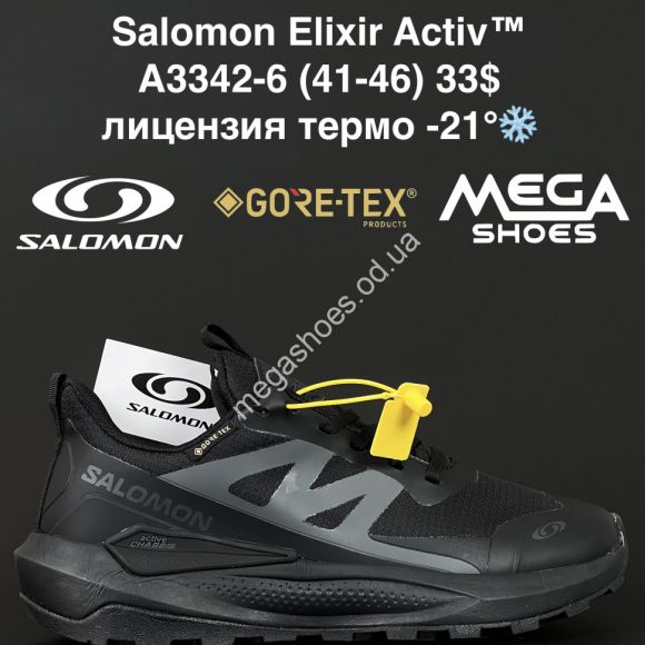 Мужская обувь - Мужские кроссовки Salomon Elixir Activ™ лицензия, термо -21° A3342-6 AN - купить оптом в Одессе