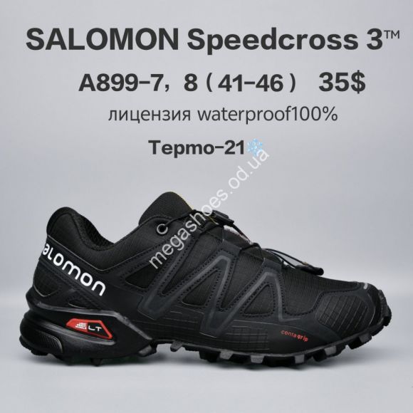 Мужская обувь - Мужские кроссовки Salomon Speedcross 3™ лицензия, waterproof 100%, термо -21° A899-7 FU - купить оптом в Одессе