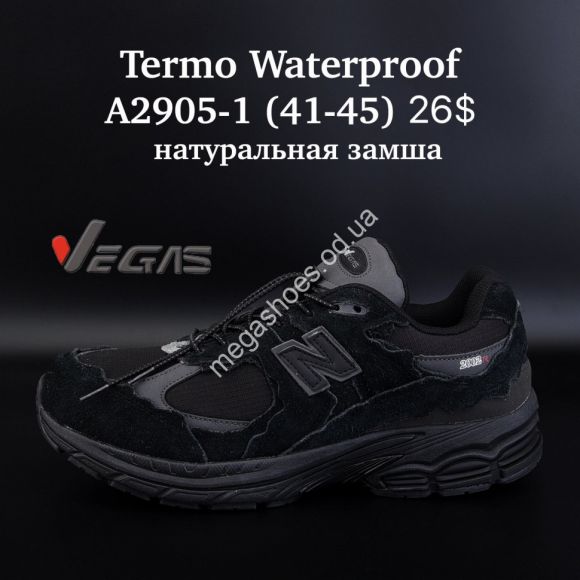 Мужская обувь - Мужские кроссовки Supo Vegas 2002R Termo Waterproof натуральная замша A2905-1 SU - купить оптом в Одессе