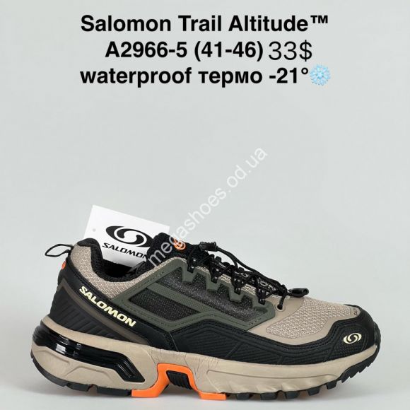 Мужская обувь - Мужские кроссовки Salomon Trail Altitude™ waterproof, термо -21° A2966-5 SU - купить оптом в Одессе Мужская обувь - Мужские кроссовки Salomon Trail Altitude™ waterproof, термо -21° A2966-5 SU - купить оптом в Одессе