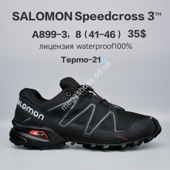 Мужская обувь - Мужские кроссовки Salomon Speedcross 3™ лицензия, waterproof 100%, термо -21° A899-3 FU - купить оптом в Одессе