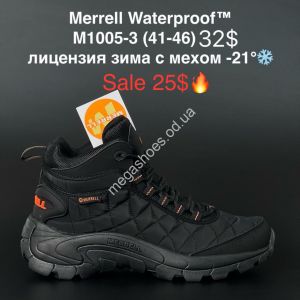 Мужские ботинки Merrell Waterproof™ лицензия зима с мехом -21° M1005-3 KL