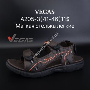 Мужские босоножки Vegas мягкая стелька, лёгкие A205-3 SU