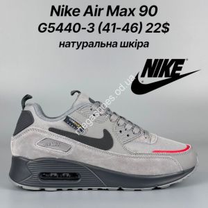 Мужские кроссовки Nike Air Max 90 натуральная кожа G5440-3 FT