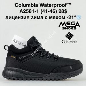 Мужские кроссовки Columbia Waterproof зима A2581-1 BH