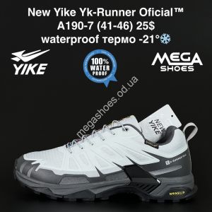 Мужские кроссовки New Yike Yk-Runner Oficial™ waterproof термо -21° A190-7 AN