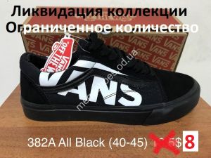 Мужские кеды Vans 382A All Black FB