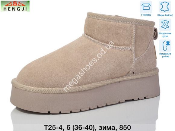 Женская обувь - Угги Hengji зима T25-4 HG - купить оптом в Одессе