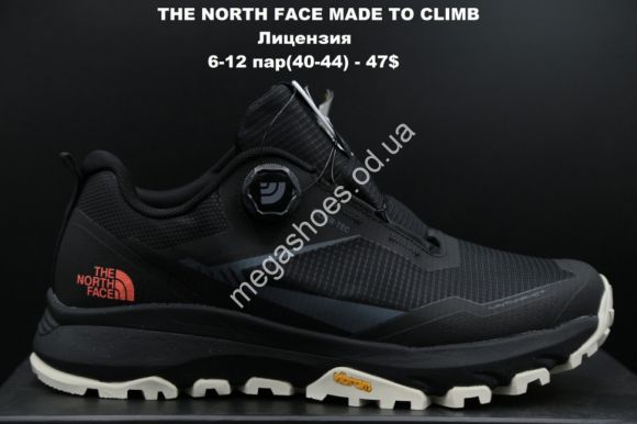 Мужская обувь - Мужские кроссовки THE NORTH FACE MADE TO CLIMB лицензия Black/White LV - купить оптом в Одессе