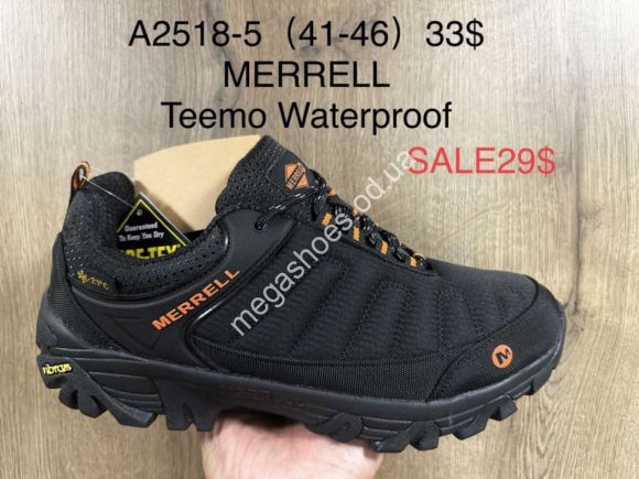 Мужская обувь - Мужские кроссовки Merrell Waterproof термо A2518-5 SU - купить оптом в Одессе