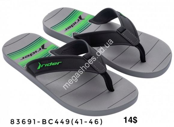 Мужская обувь - Мужские шлепанцы Rider 83691-BC449 FL - купить оптом в Одессе