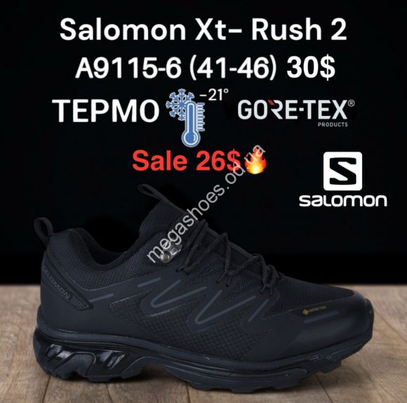 Мужская обувь - Мужские кроссовки Salomon Xt-Rush 2 термо -21° GORE-TEX AA9115-6 KL - купить оптом в Одессе