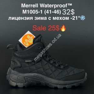 Мужские ботинки Merrell Waterproof™ лицензия зима с мехом -21° M1005-1 AN