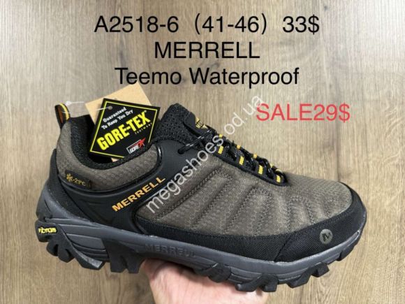 Мужская обувь - Мужские кроссовки Merrell Waterproof термо A2518-6 SU - купить оптом в Одессе