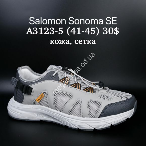 Мужская обувь - Мужские кроссовки Salomon Sonoma SE кожа, сетка A3123-5 SU - купить оптом в Одессе