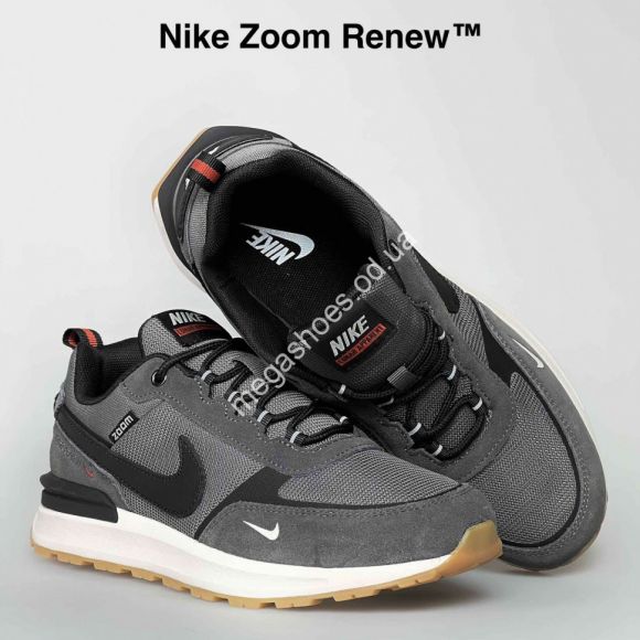 Мужская обувь - Мужские кроссовки Nike Zoom Renew™ демисезон натуральный замш A966-9 VS - купить оптом в Одессе