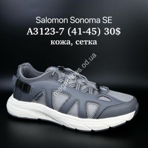 Мужские кроссовки Salomon Sonoma SE кожа, сетка A3123-7 SU