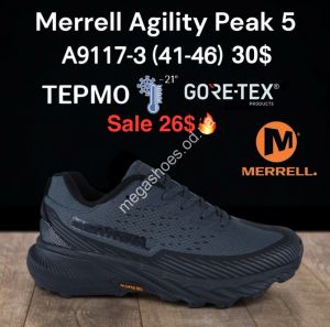 Мужские кроссовки Merrell Agility Peak 5 GORE-TEX ТЕРМО -21° A9117-3 KL