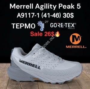Мужские кроссовки Merrell Agility Peak 5 GORE-TEX ТЕРМО -21° A9117-1 KL