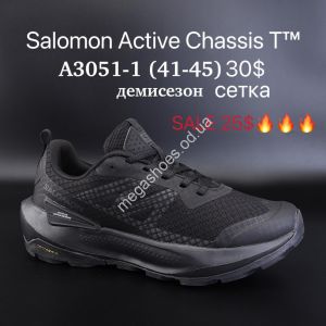 Мужские кроссовки Salomon Active Chassis T™ демисезон, сетка A3051-1 SU