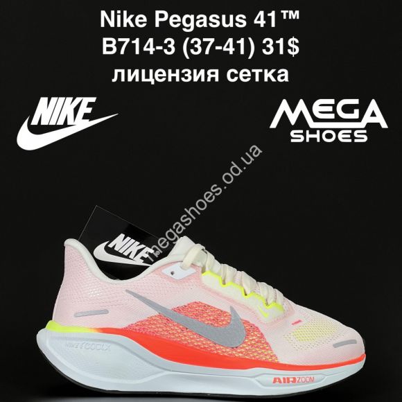 Женская обувь - Кроссовки Nike Pegasus 41™ лицензия, сетка B714-3 NA - купить оптом в Одессе
