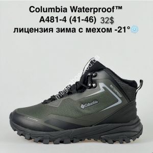 Мужские ботинки Columbia Waterproof™ лицензия зима с мехом -21° A481-4 NA