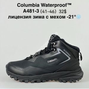 Мужские ботинки Columbia Waterproof™ лицензия зима с мехом -21° A481-3 NA